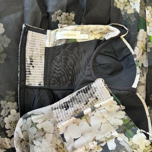 Zimmermann Balance linen and silk bustier dress - Picture 12 of 12